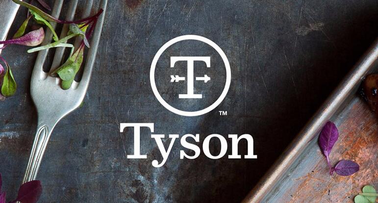 跨國食品公司泰森食品（Tyson Foods）更換新品牌VI設計