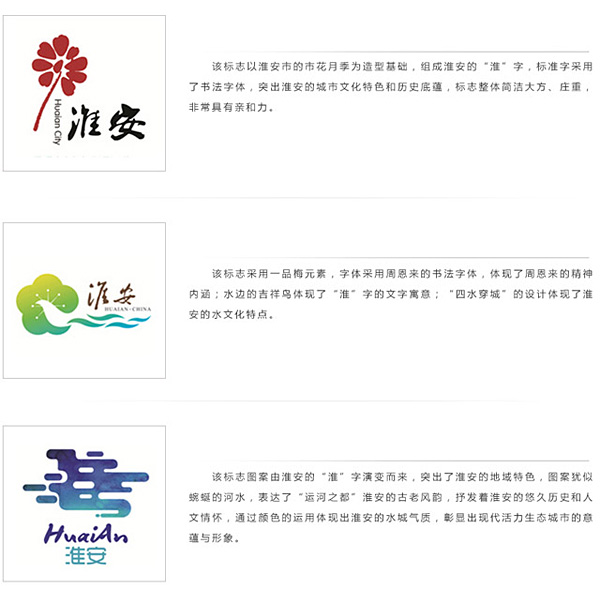 深圳VI設(shè)計分享之江蘇省淮安市城市LOGO正式發(fā)布