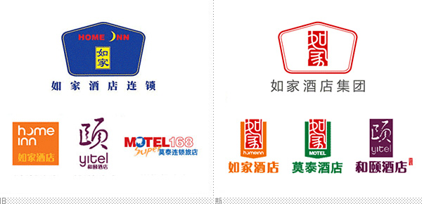 深圳VI設(shè)計(jì)分享之如家酒店集團(tuán)及旗下三大酒店品牌啟用新LOGO