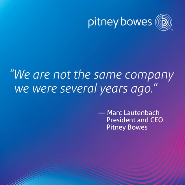 郵政設備公司 Pitney Bowes 啟用新品牌形象----深圳品牌設計