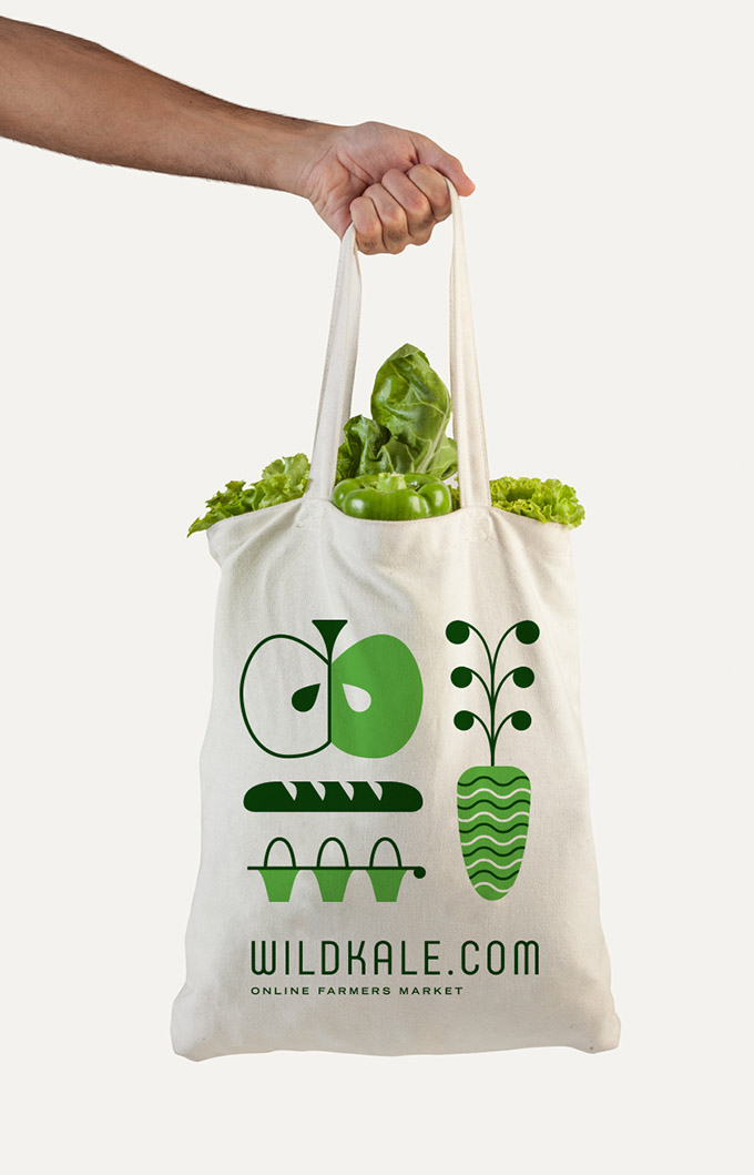 Wildkale線(xiàn)上農貿VI設計案例