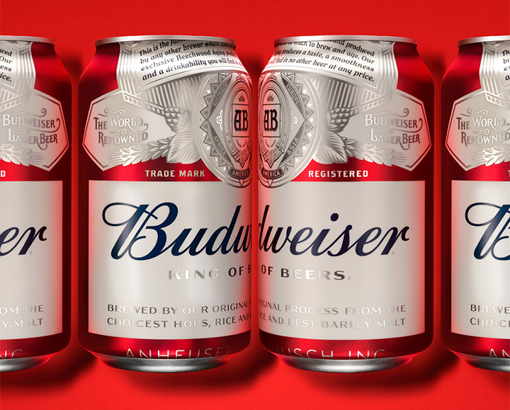 百威啤酒（Budweiser）啟用新VI設計和新包裝
